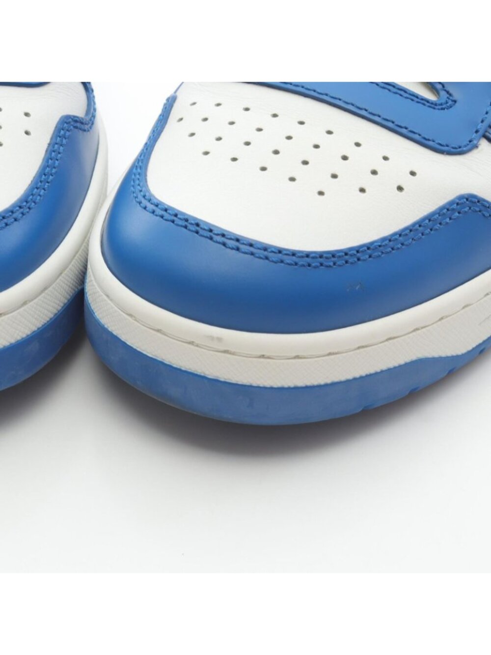 Prada Lada Sneakers Downtown Blue White Leather - Picture 9 of 9